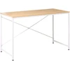 Beliani Rašomasis stalas ANDASTE šviesiai rudas / baltas 120 cm 60 cm