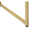 Beliani Rašomasis stalas DAPHNE baltas/auksinis 100 cm 48 cm su stalčiais