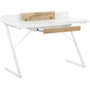 Beliani Rašomasis stalas FOCUS baltas 120 cm 60 cm su stalčiais