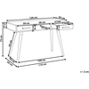 Beliani Rašomasis stalas FRISCO 120 × 45 cm su stalčiais, pilkas
