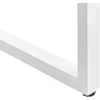 Beliani Rašomasis stalas su perforuota lenta BUXTON, baltas, 84 cm x 48 cm