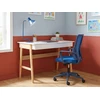 Beliani Rašomasis stalas THESLAY šviesiai rudos / baltos spalvos 120 cm 60 cm