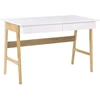 Beliani Rašomasis stalas THESLAY šviesiai rudos / baltos spalvos 120 cm 60 cm