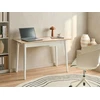 Beliani Rašomasis stalas VITRION šviesiai rudas/baltas 120 cm 60 cm