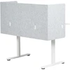 Beliani Rašomojo stalo pertvara SOLOA 210 x 61 cm pilka