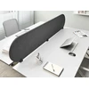 Beliani Rašomojo stalo pertvara SPARKY 180 x 40 cm tamsiai pilka