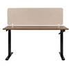Beliani Rašomojo stalo pertvara SPLIT 160 x 50 cm, smėlio spalvos