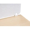 Beliani Rašomojo stalo pertvara SPLIT 160 x 50 cm, balkšva