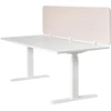 Beliani Rašomojo stalo pertvara SPLIT 180 x 50 cm smėlio spalvos