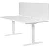 Beliani Rašomojo stalo pertvara SPLIT 180 x 50 cm, balkšva