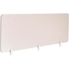 Beliani Rašomojo stalo pertvara SPLIT 180 x 50 cm smėlio spalvos