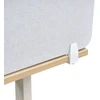 Beliani Rašomojo stalo pertvara SPLIT 72 x 50 cm, balta