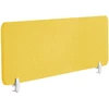 Beliani Rašomojo stalo pertvara WALLY 160 x 40 cm geltona