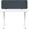 Beliani Rašomojo stalo pertvara ZIGGY 120 x 40 cm tamsiai pilka