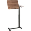 Beliani Reguliuojamas nešiojamojo kompiuterio stalas SCHOLA rudas/juodas 70 cm 40 cm