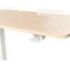 Beliani Reguliuojamas nešiojamojo kompiuterio stalas SCHOLA šviesiai rudas/baltas 70 cm 40 cm