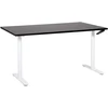 Beliani Reguliuojamo aukščio rašomasis stalas DESTINAS juodas/baltas 160 cm 72 cm