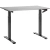 Beliani Reguliuojamo aukščio stalas DESTINES Pilka/ juoda 120 cm 72 cm