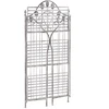 Beliani Rėmas VISANO metalinis 123 cm 59 cm pilkas