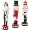 Beliani „RICKLEAN“ dekoracinių figūrėlių rinkinys riešutų gliaudytojai 30 cm red / baltas