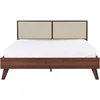 Beliani Rotango lova MONPAZIER 180 x 200 cm tamsiai ruda