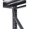 Beliani Sandėliavimo lentyna FIUGGI Metal 200 cm 150 cm Juoda