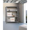 Beliani Sandėliavimo lentyna FIUGGI Metal 200 cm 150 cm Juoda