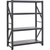 Beliani Sandėliavimo lentyna FIUGGI Metal 200 cm 150 cm Juoda