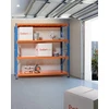 Beliani Sandėliavimo lentyna FIUGGI metalinė 200 cm 200 cm oranžinė