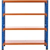 Beliani Sandėliavimo lentyna FIUGGI metalinė 200 cm 200 cm oranžinė