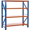Beliani Sandėliavimo lentyna FIUGGI metalinė 200 cm 200 cm oranžinė