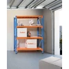 Beliani Sandėliavimo lentyna FIUGGI metalinė 200 cm 150 cm oranžinė