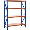 Beliani Sandėliavimo lentyna FIUGGI metalinė 200 cm 150 cm oranžinė