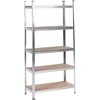 Beliani Sandėliavimo lentyna XITTA Metal 150 cm 75 cm Sidabrinė