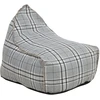 Beliani Sėdmaišis 200 L DROP LINEN 63 cm 75 cm Pilkas
