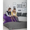 Beliani Sėdmaišis 300 L FUZZY 140 cm 180 cm violetinis