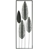 Beliani Sieninė dekoracija NIOBIUM Lapas Metalas 90 cm Sidabrinė