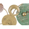 Beliani Sieninis dekoras HELIUM Metal 45 cm auksinis