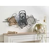 Beliani Sieninis dekoras SALLINS 48 cm metalinis juodas