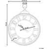 Beliani Sieninis laikrodis ALLOZA 44 cm juodas