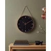 Beliani Sieninis laikrodis BEZAS 30 cm juodas