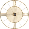 Beliani Sieninis laikrodis BLAMERE 80 cm, metalinis, auksinis