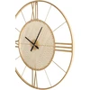Beliani Sieninis laikrodis BLAMERE 80 cm, metalinis, auksinis