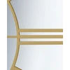 Beliani Sieninis laikrodis CAMPREMY, 56 cm, auksinis