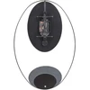 Beliani Sieninis laikrodis MANIGOD 32 cm metalinis juodas