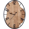 Beliani Sieninis laikrodis MEYNES 46 cm metalinis juodas