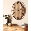 Beliani Sieninis laikrodis MEYNES 46 cm metalinis juodas