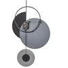 Beliani Sieninis laikrodis NENDAZ 32 cm Metalas Pilkas