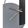 Beliani Sieninis laikrodis NENDAZ 32 cm Metalas Pilkas