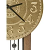 Beliani Sieninis laikrodis NOBELIUM 36 cm metalinis auksinis